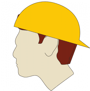 How should you wear your safety helmet to get maximum protection from it?