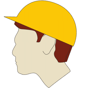 How should you wear your safety helmet to get maximum protection from it?
