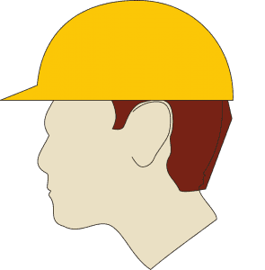 How should you wear your safety helmet to get maximum protection from it?